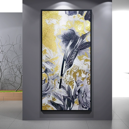 Золотая фольга стеклянная мозаичная плитка фоновая настенная крыльца проход с физическим европейским стилем мастерство роспись плитка