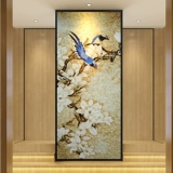 玛雅拼图 Индивидуальная крыльцо, цветок, птица и стеклянная мозаичная головоломка Фоновая наклейка на стенах