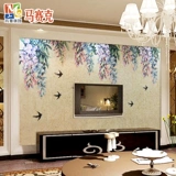 Телевизионный фоновый диван Стена Фоновая стена Физическая инкрустированная росписная стеклянная мозаичная резка головоломка Бесплатная доставка