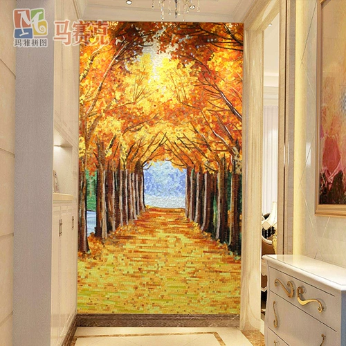 Golden Avenue Foine Wall Mosaic Puzzle Европейская в стиле гостиная ресторан
