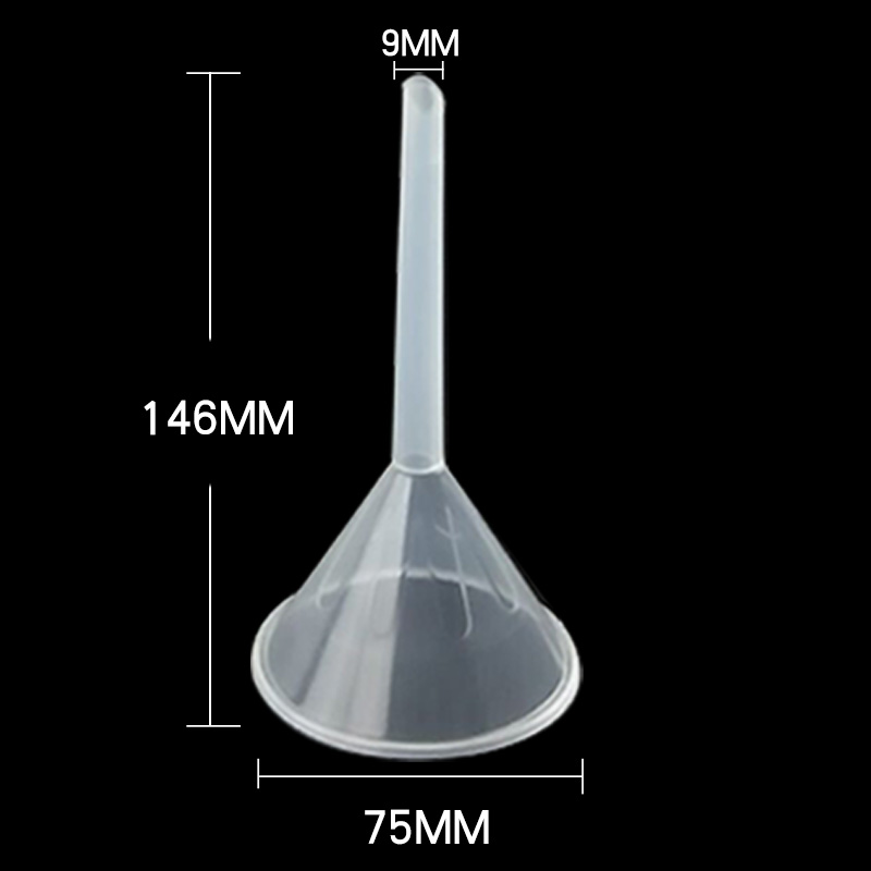 75mm funnel triangular funnel packing funnel separatory funnel PP plastic high temperature funnel special offer