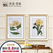 Meike Meijia floral decorative painting plant painting American living room bedroom background wall painting corridor decoration hanging painting