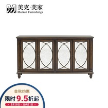 Meikmeijia Ethan Allen townsbrandt side cabinet solid wood wall cabinet EA306116 393