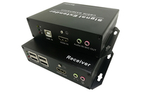 4K high-definition HDMI KVM network cable extender USB2 0 mouse key KVM audio lossless 100 m touch screen