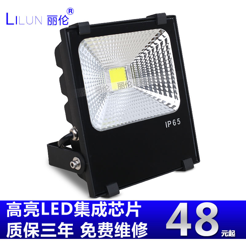 Export European and American LED Spotlight US Puri 10w20w30W50W100W W P65 outdoor waterproof
