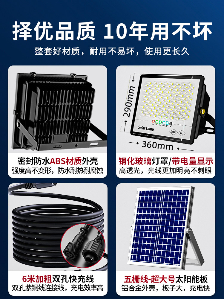 2025 New Solar-Powered Outdoor Garden Lights for Home Use, New Outdoor Waterproof Sensor Led Rural Lighting Street Lights