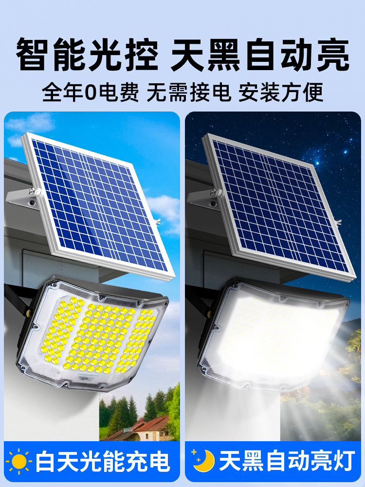 2025 New Solar Outdoor Garden Light for Home Use, Super Bright, High-Power, New Type of Outdoor Waterproof Rural Lighting