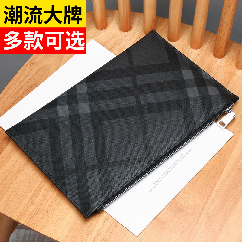 Louis Noble Clutch Bag Men's Casual Envelope Bag Trendy Clutch Bag Plaid Business Briefcase Folder Bag Louis Noble Clutch Bag Men's Casual Envelope Bag Trendy Clutch Bag Plaid Business Briefcase Folder Bag