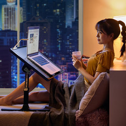 Foldable Small Bed Table Adjustable Bean Bag Table Dormitory Bed Table Modern Minimalist Bedroom Bay Window Table kids Desk Reading Stand Laptop Table Lap Table For Home Study Table