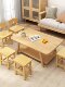 Simple Household Wooden Stool with Backrest, Solid Wood Stool, Square Stool, Living Room Wooden Stool, Low Stool, Children's Small Stool with Backrest