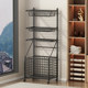 Fitness Equipment Storage Rack, Home Sports Dumbbell Kettlebell Rack, Foam Roller Yoga Mat Storage Rack, Mobile Basketball Rack