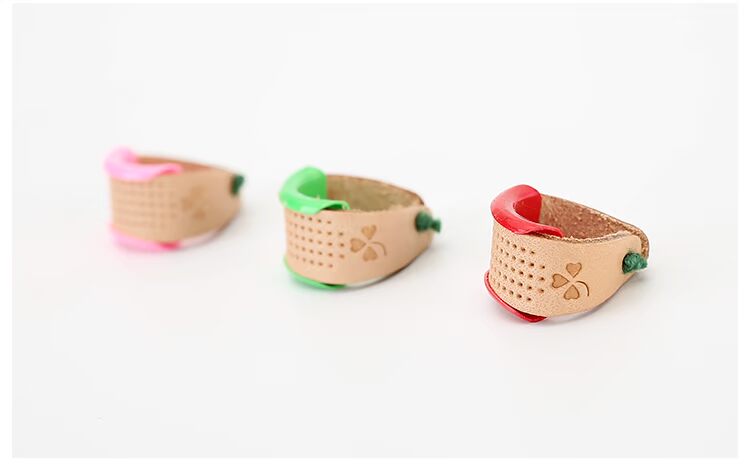 Công cụ thêu chắp vá Cỏ ba lá Nhật Bản nhập khẩu thimble điều chỉnh kích thước bộ ngón tay 34-503 kháng may - Công cụ & vật liệu may DIY khung thêu gỗ