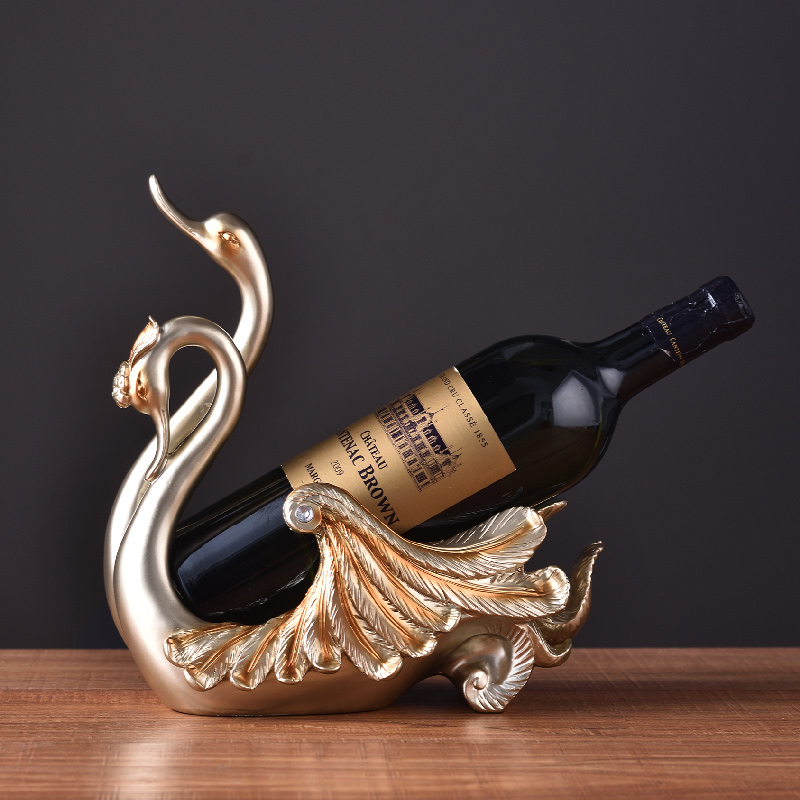 European-style Red Wine Rack Swing home Living room Creative wine shelves Wine wine shelves red wine shelves Vintage Craftsmanship Gifts Swing Accessories