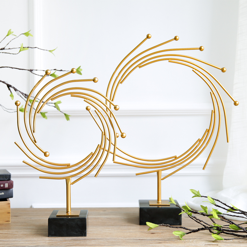 Modern Living Room Swing Piece Genguan Decoration Metal Decent Board Room Hotel Furnishing TV Cabinet Craft Gifts Swing Accessories Creative Home