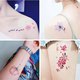 Korean girl waterproof simulation tattoo stickers lasting deer flower whale cute cat ankle sticker 30 pieces set