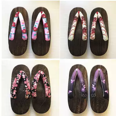 New Japanese wide-brimmed burning tungwood women's clogs are beautiful in color