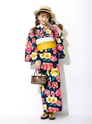 21出口日本女grl日本和服浴衣简易三件套送小发饰一个
