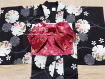 New kimono girl yukata Japanese kimono Yukata Dark photogenic series 160 two-piece set