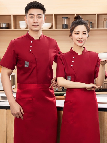 Шеф-поварная одежда мужская одежда лето с короткими рукавами