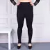 Mùa xuân mới 2018 cộng với phân bón Quần legging XL cho phụ nữ mặc quần lửng mỏng 200 kg eo cao béo mm bước chân quần quần váy ngắn Quần tây thường