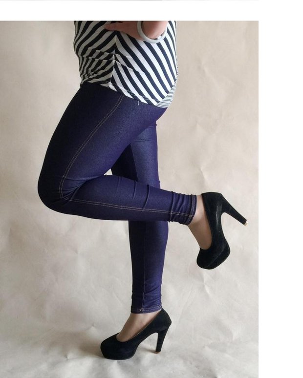 2018 xuân hè mới cộng với chất béo cotton kích thước lớn quần legging denim nữ chất béo eo cao mút cao quần đũi nữ