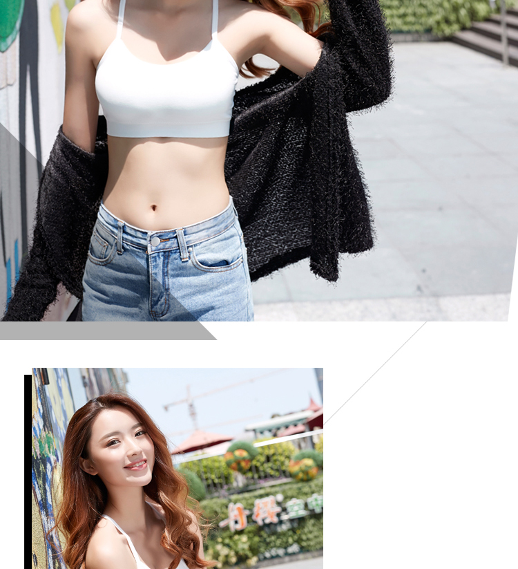 Quần lót thể thao hàng đầu phần mỏng quấn ngực mà không có vòng thép thép nữ sinh trung học nữ sinh áo ngực thời kỳ phát triển sling bikini đẹp