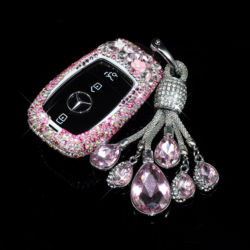 Suitable for 20 Mercedes-Benz key sets new E-class C car E200 bag E300 shell C260A200L female S buckle GLC260L