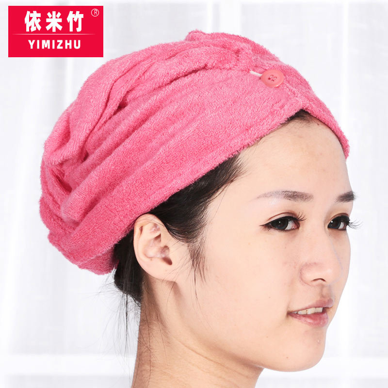 Imi Bamboo Dry Hair Hat Bamboo Pulp Fiber Dry Hair Cap Bamboo Charcoal Bamboo Fiber Bath Cap Absorbent Dry Hair Towel Soft Comfort