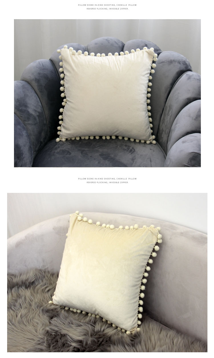 Hiện đại tối giản rắn màu nhung gối đệm sofa gối gối văn phòng tựa lưng xe eo pad - Trở lại đệm / Bolsters Chăn gối văn phòng 2 trong 1