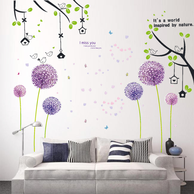 Creative Room Wall Deco Self-Adhesive Wall Stickers Dining Room Sofa TV Background Wall Stickup Wall Sticker