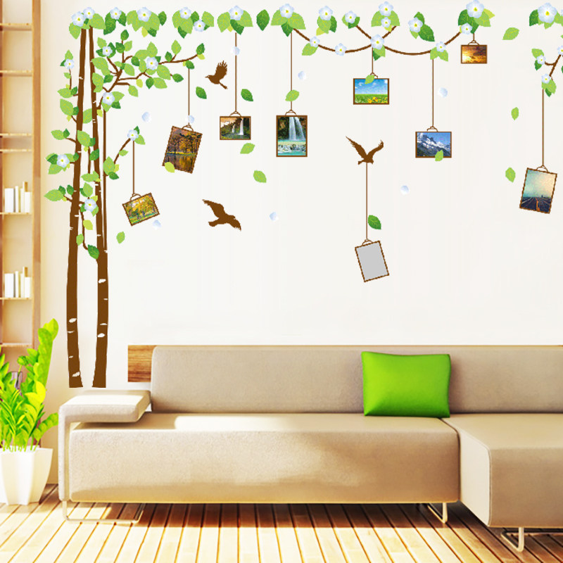 Living Room Sofa Wall Stickup Room Wall Deco Wall Creative Collage Rental Retrofitting Self-Glued Wall Stickers