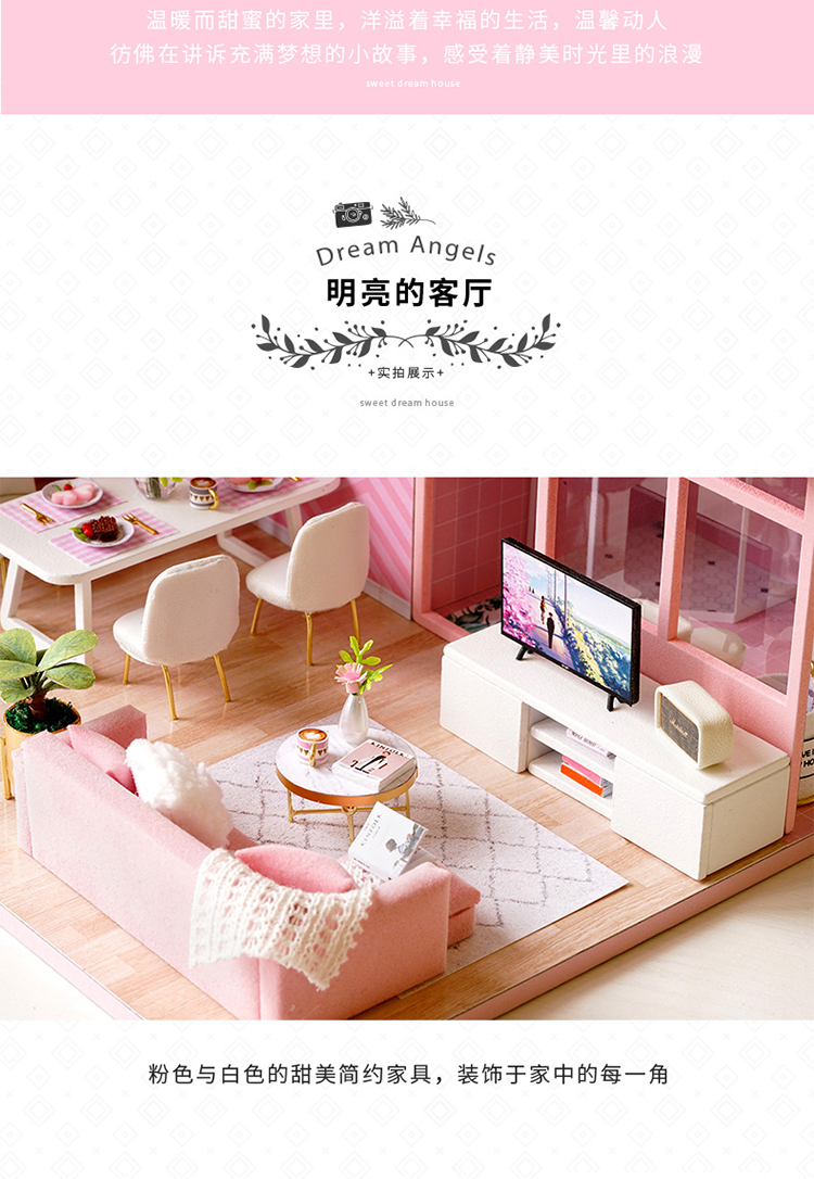 Đồ chơi trẻ em, bé gái, công chúa, quà sinh nhật, 6 7 8 9 10 11 Nhà 12 tuổi, nhà búp bê handmade bộ đồ chơi búp bê