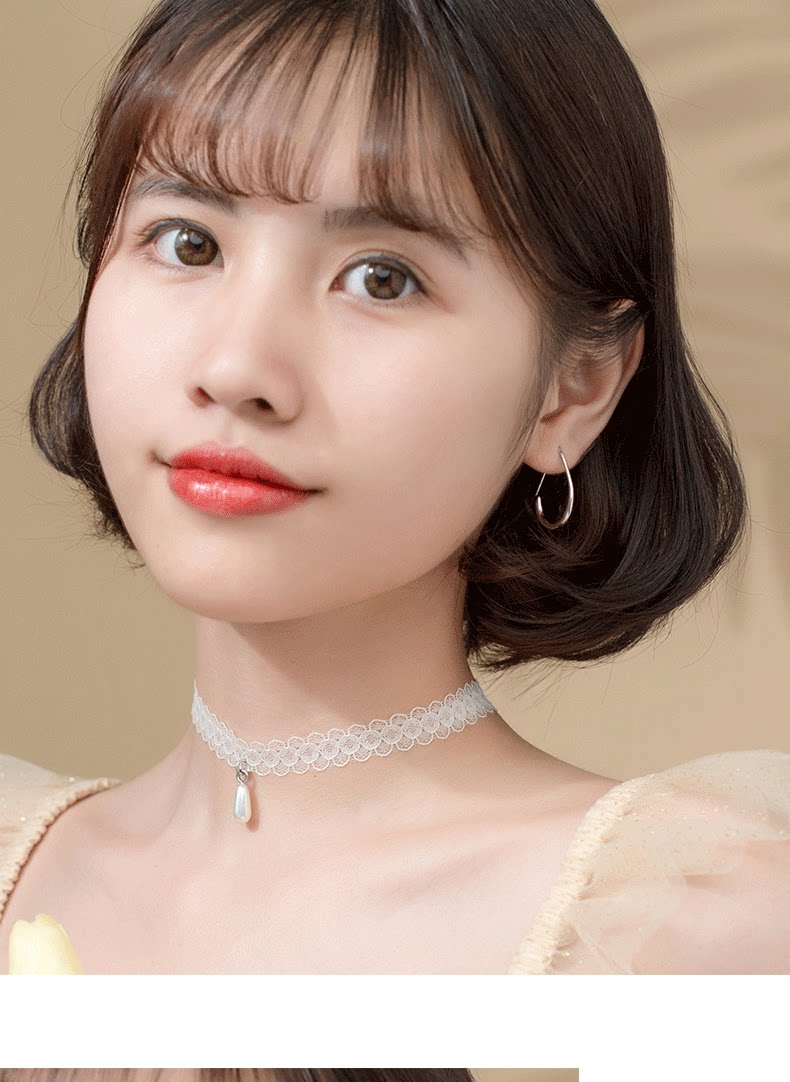 S925 Silver Forest-Style Teardrop Earrings