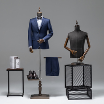 Suit male model props half-length window display rack for men full body mannequin suit dress mens clothing store display rack