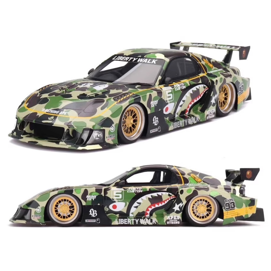 BAPE® X LBWK MINI GT ABC CAMO FD RX7 BAPE® X LBWK - MINI GT ABC CAMO FD RX7 1/64 BAPE® X LBWK
