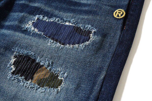 bape patch jeans