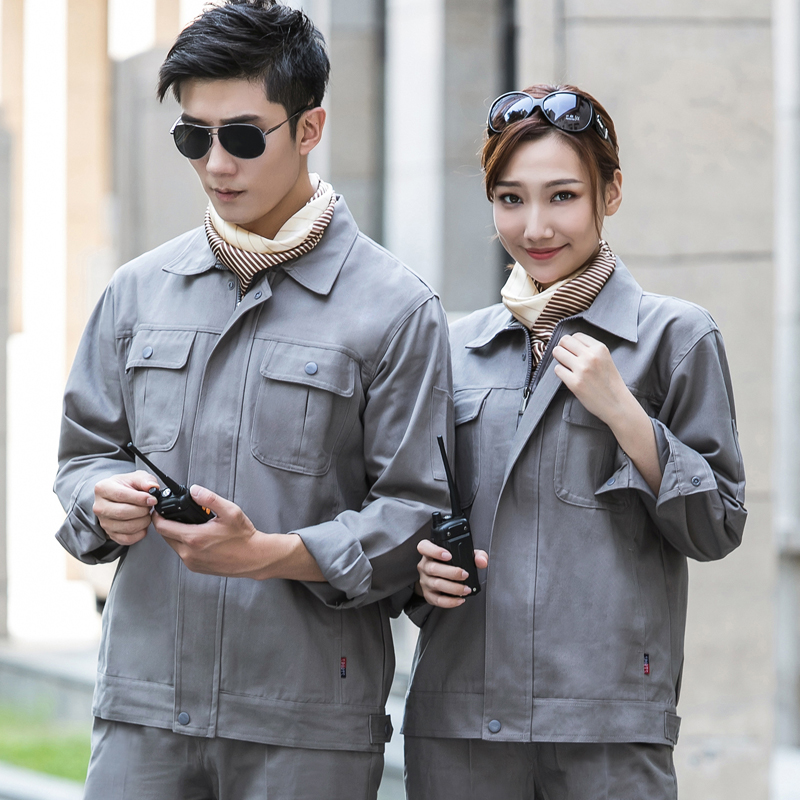 Electric welding work clothes set men's spring and autumn cotton anti-scalding flame retardant wear-resistant multi-pocket long sleeve factory workshop labor protection clothes