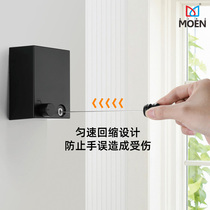 Telescopic clothesline balcony invisible shrink-free punch outdoor cooler artifact wire rope apartment bathroom clothesline