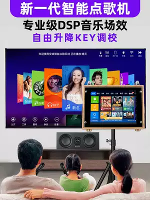 Landscape s9 home KTV audio set Karaoke jukebox full set of home version Karaoke living room amplifier microphone Microphone All singing machine KTV professional jukebox with TV speaker