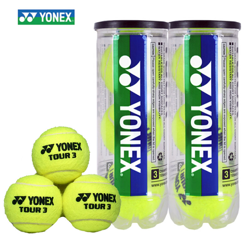 YONEX YONEX tennis training game TBTR3 A tube of 3 packs resistant to rebound TBTOUR yellow