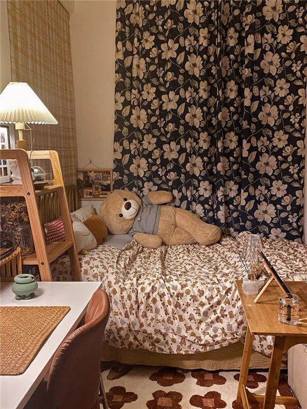 Retro 1988 Wo Hao-ins Breeze Small Bear Full Cotton Pure Cotton Four Pieces of Cartoon Bed Linen Bed Dormitory-Taobao