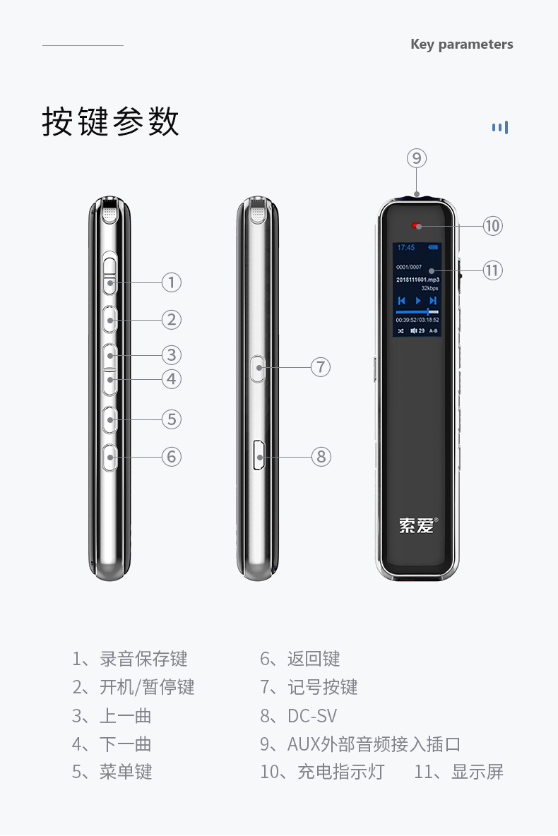 Sony Ericsson R 1 Máy ghi âm HD chuyên nghiệp Giảm tiếng ồn từ xa Hội nghị mở nhỏ Sinh viên Lớp Walkman Người chơi nhỏ Phỏng vấn doanh nghiệp Chờ lâu Văn bản Công suất lớn Chính hãng - Trình phát TV thông minh bộ tiếp sóng wifi