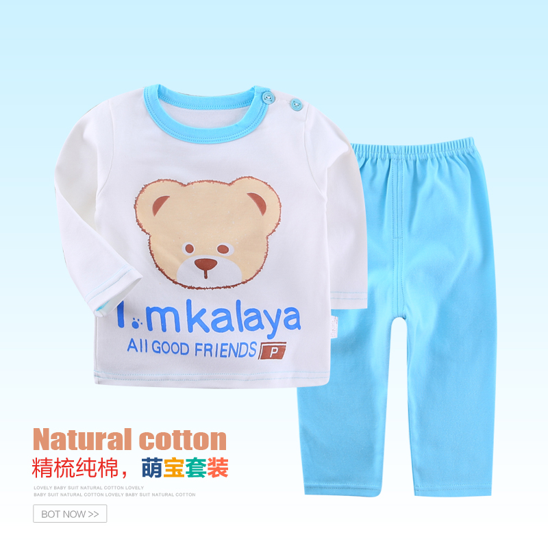 Newborn clothes 0-3 months pure cotton baby underwear set Autumn and winter boy and girl clothes Baby clothes