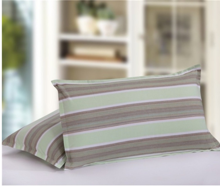 Vỏ gối cotton dày Sinh viên Ký túc xá Bông gối đơn Vỏ gối sọc Mùa đông ấm áp Vỏ gối gối tựa lưng