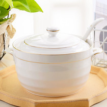 Large Capacity Ceramic Pig Oil Jars Oil Pot Oil Pot Jar Chilli Oil Bean-Petal Sauce Jar Home Kitchen Salt Sugar Jars Box