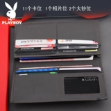 PLAYBOY/花花公子 Длинный кожаный бумажник, 2020, длина макси, из натуральной кожи, воловья кожа
