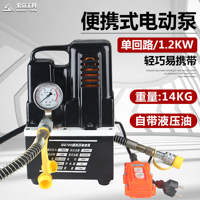 QQ-700 new ultra-compact hydraulic pump electric hydraulic pump high pressure pump solenoid valve hydraulic pump station