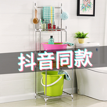 Washbasin rack Stainless steel floor washbasin rack Multi-layer washbasin rack Bathroom shelf Hand washbasin storage rack