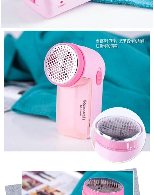 máy cắt lông Authentic tông đơ cắt tóc Riwei RSC-202 để cạo tóc quần áo để đi đến nhà tạo bóng có thể sạc lại - Link Remover máy cạo lông xù quần áo