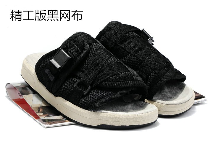 Mùa hè 2019 VISVIM Edison trượt với cùng một đoạn thương hiệu thủy triều Fujiwara oh nam và nữ xu hướng kéo cặp dép quai hậu adidas